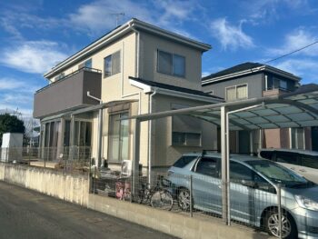 朝倉市-外壁塗装/多彩吹き塗装